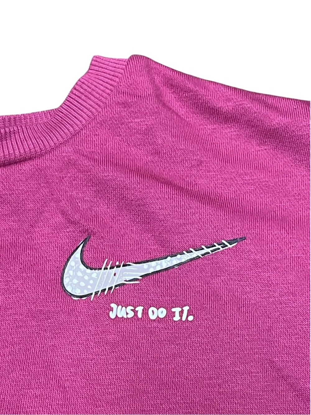 Nike Girl’s Vibrant Pink Ruffle Sleeve Crewneck Sweatshirt Size 6